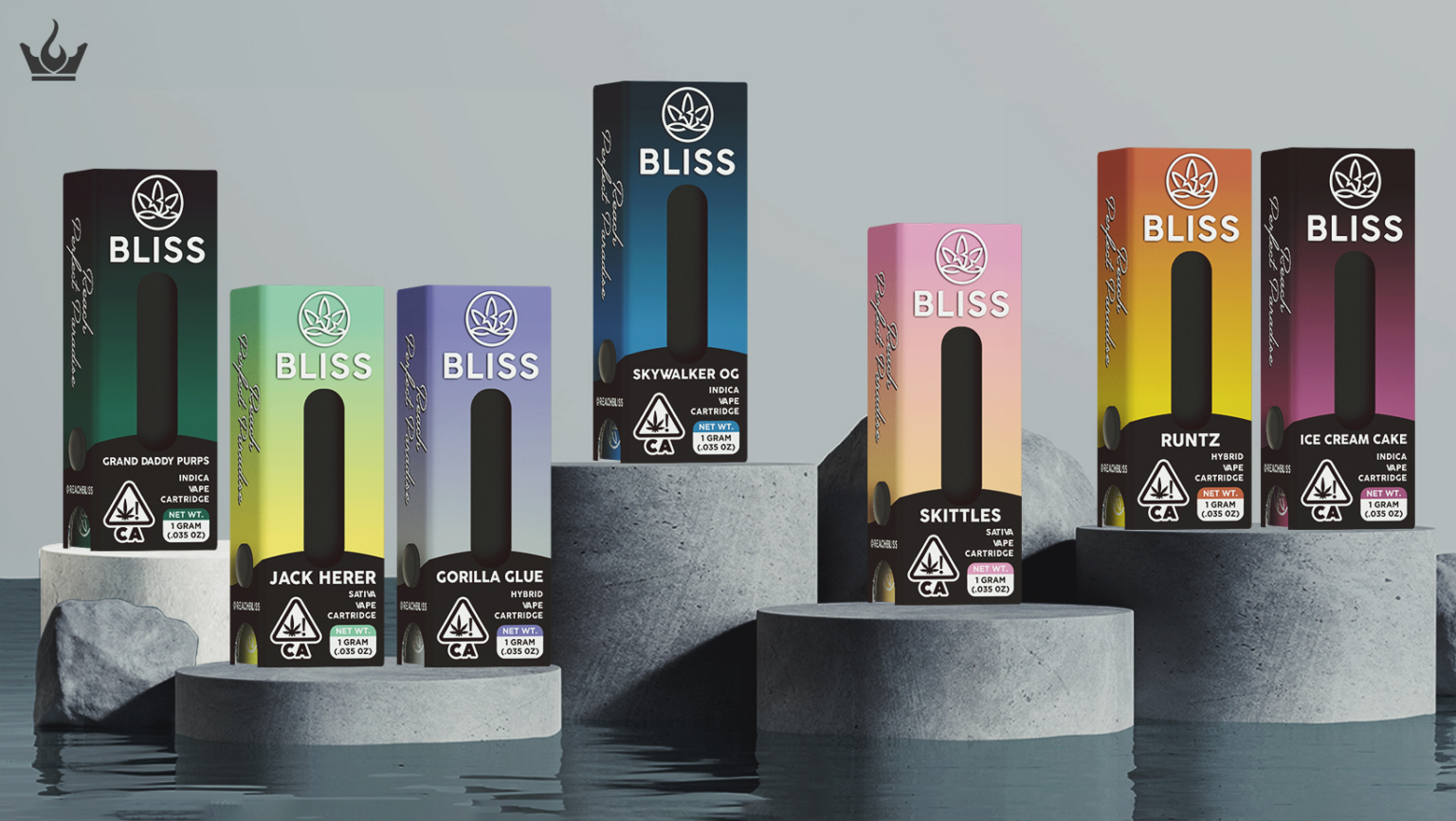 Royal Supply - Vape Cartridge Packaging: Bliss Social Distro