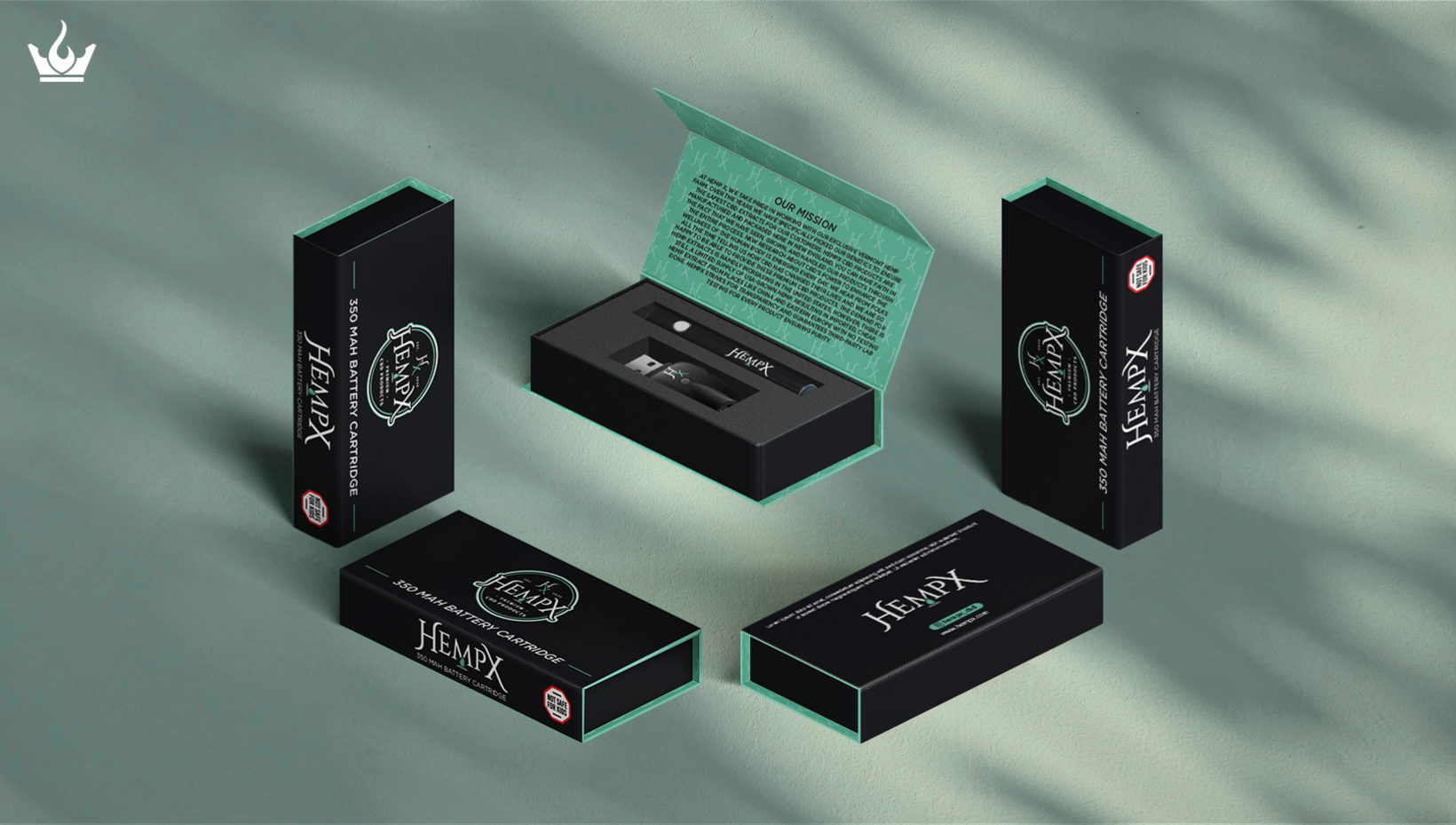Custom Premium Magnetic Box for 350mah Variable Voltage Battery