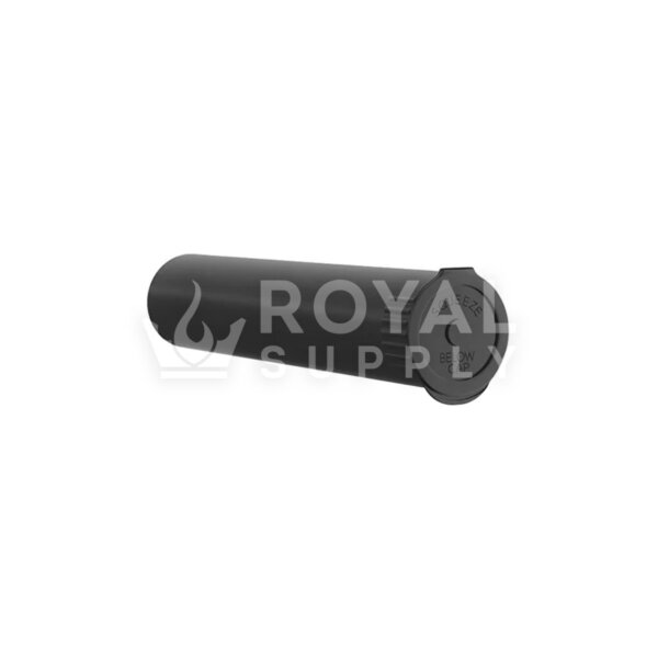 95MM CR POP TOP 100% BIODEGRADABLE PLASTIC PRE ROLL TUBES, BLACK (QTY 1000)