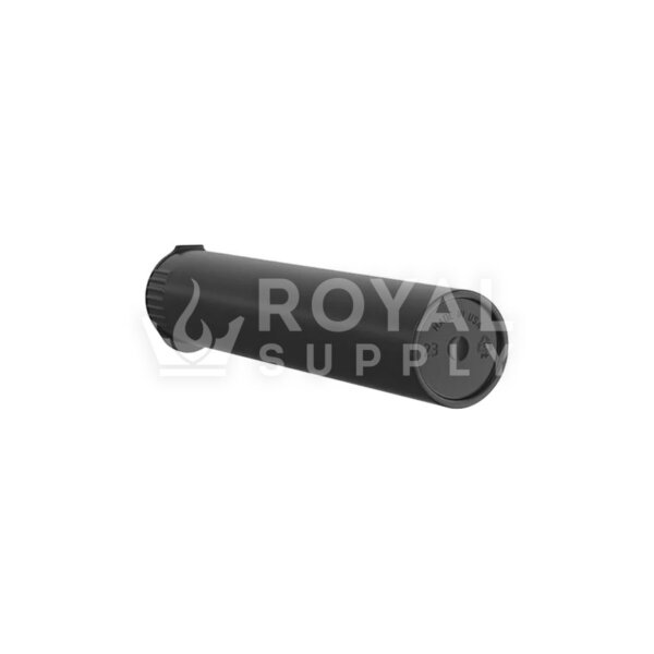 95MM CR POP TOP 100% BIODEGRADABLE PLASTIC PRE ROLL TUBES, BLACK (QTY 1000)
