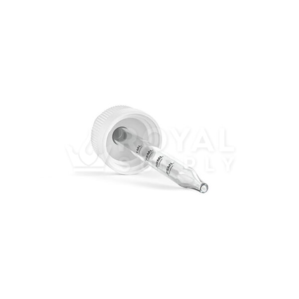G:\Shared drives\Royal Supply\Royal Supply\Pictures\1. Product Pictures\Stock Product Pictures\6. Tincture Bottles\Tincture Bottles Watermark\1ml CR Graduated Ribbed Glass Dropper Cap for 1oz Bottles - White