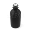 2 OZ ROUND GLASS TINCTURE BOTTLES, MATTE BLACK (QTY 240)