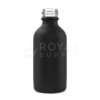 2 OZ ROUND GLASS TINCTURE BOTTLES, MATTE BLACK (QTY 240)