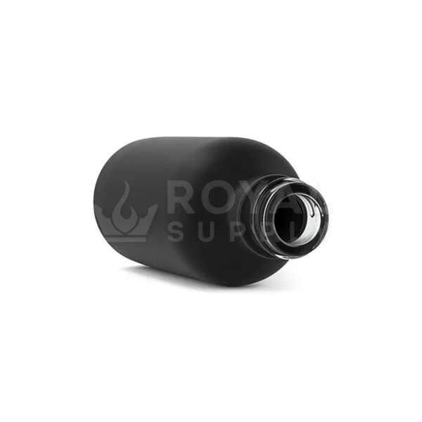 2 OZ ROUND GLASS TINCTURE BOTTLES, MATTE BLACK (QTY 240)