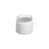 2 OZ STRAIGHT SIDED MATTE WHITE GLASS JAR, 50MM NECK (QTY 200)