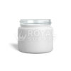 2 OZ STRAIGHT SIDED MATTE WHITE GLASS JAR, 50MM NECK (QTY 200)