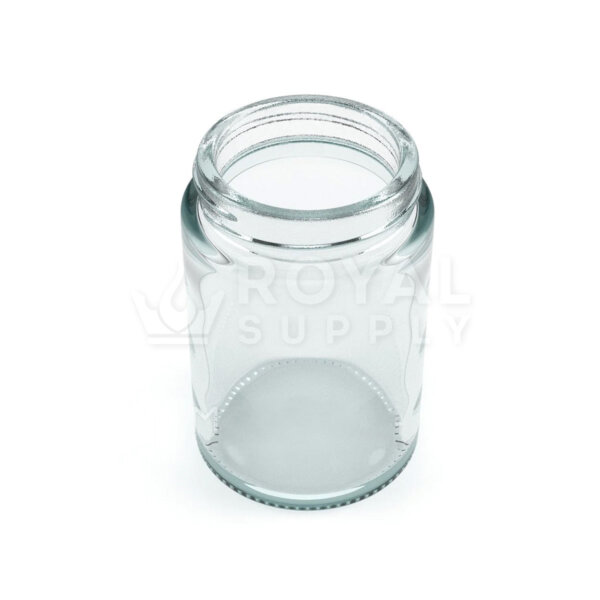 5 OZ STRAIGHT SIDED CLEAR GLASS JAR, 50MM NECK (QTY 100)