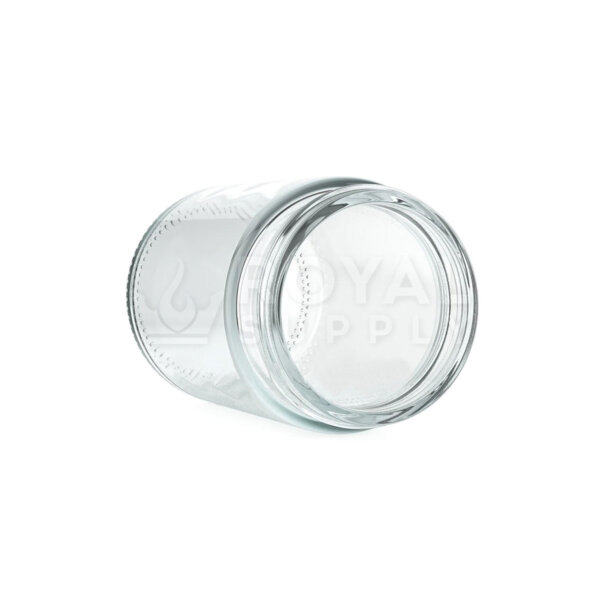 5 OZ STRAIGHT SIDED CLEAR GLASS JAR, 50MM NECK (QTY 100)