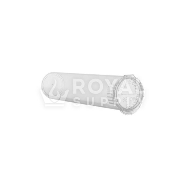 90MM CHILD RESISTANT | POP TOP TRANSLUCENT PLASTIC PRE-ROLL TUBES, CLEAR (QTY 1,000)