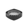 9ML BLACK PUSH DOWN & TURN PLASTIC PILLOW CAP W/ TEFLON LINER (QTY 240)