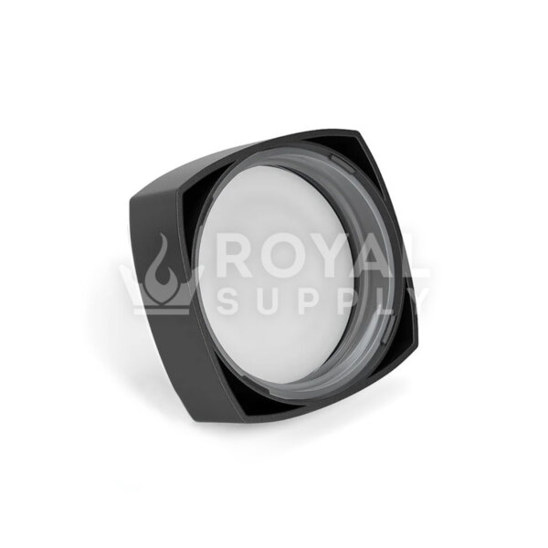 9ML BLACK PUSH DOWN & TURN PLASTIC PILLOW CAP W/ TEFLON LINER (QTY 240)