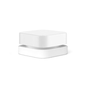 CHILD RESISTANT | 9ML QUBE WHITE GLASS CONCENTRATE JAR W/ WHITE CAP (QTY 250)