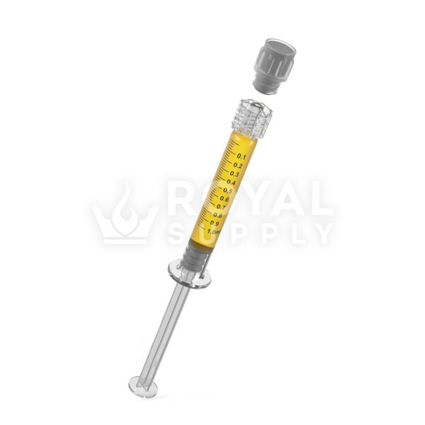 LUER LOCK | GLASS DAB APPLICATOR SYRINGES, 1ML - 0.1ML INCREMENTS - 100 COUNT