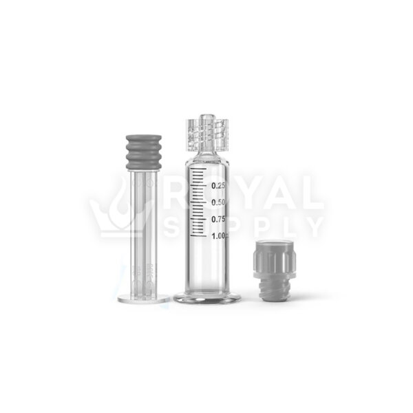 LUER LOCK | GLASS DAB APPLICATOR SYRINGES, 1ML - 0.25ML INCREMENTS - 100 COUNT