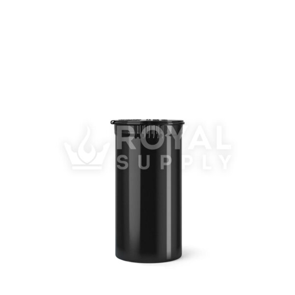 Child Resistant | 13dr Opaque Black Pop Top Bottles, 2g, 315 Count