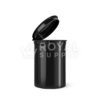 Child Resistant | 30dr Opaque Black Pop Top Bottles, 7g, 150 Count