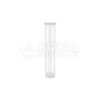 70MM CHILD RESISTANT | POP TOP TRANSLUCENT PLASTIC PRE-ROLL TUBES, CLEAR (QTY 1,000)