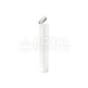70MM CHILD RESISTANT | POP TOP OPAQUE PLASTIC PRE-ROLL TUBES, WHITE (QTY 1,000)