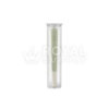 80MM CHILD RESISTANT | POP TOP TRANSLUCENT PLASTIC PRE-ROLL TUBES, CLEAR (QTY 1,000)