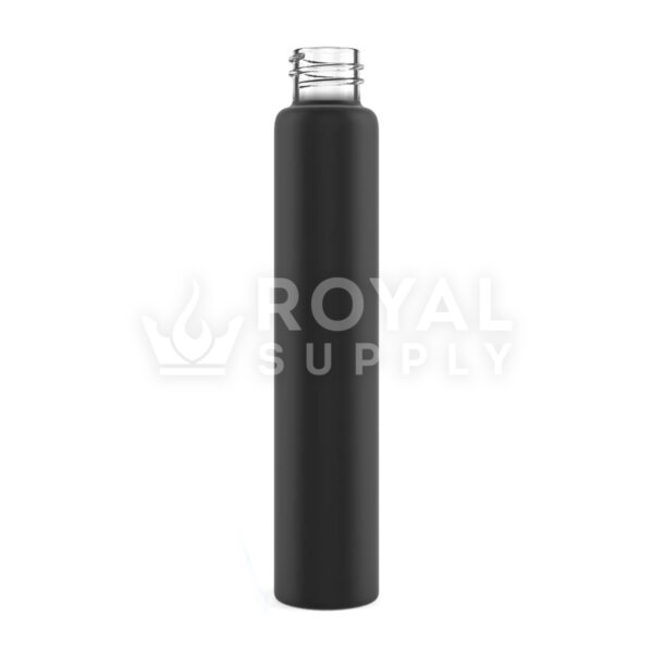115mm Matte Black Glass Pre Roll Tube | 18mm Neck