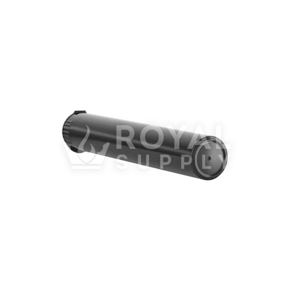 116MM CR POP TOP 100% BIODEGRADABLE PLASTIC PRE ROLL TUBES, BLACK (QTY 1000)