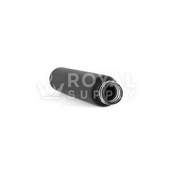 120MM MATTE BLACK GLASS PRE ROLL TUBE, 18MM NECK (QTY 400)