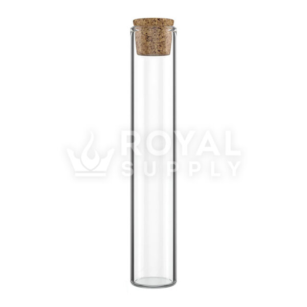 120mm Glass Pre Roll Tube with Unique Cork Top
