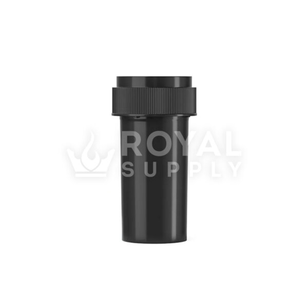 Child Resistant | 13dr Black Reversible Cap Vials, 2g, 275 Count