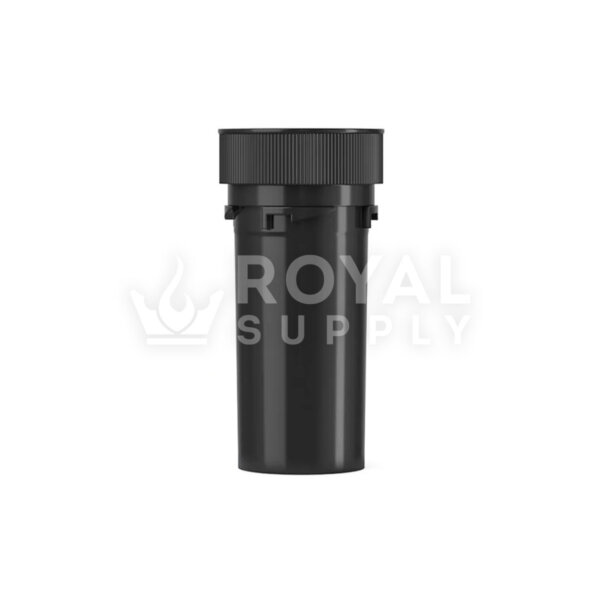 Child Resistant | 13dr Black Reversible Cap Vials, 2g, 275 Count