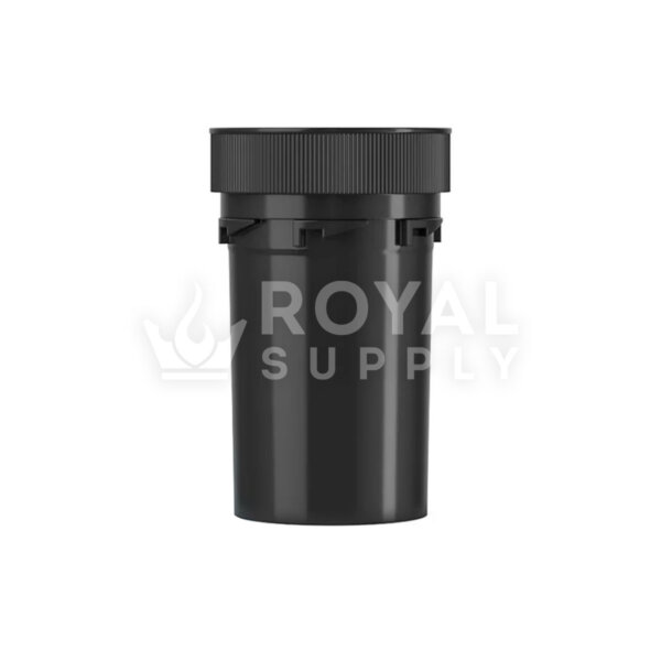 Child Resistant | 20dr Black Reversible Cap Vials, 3.5g, 240 Count