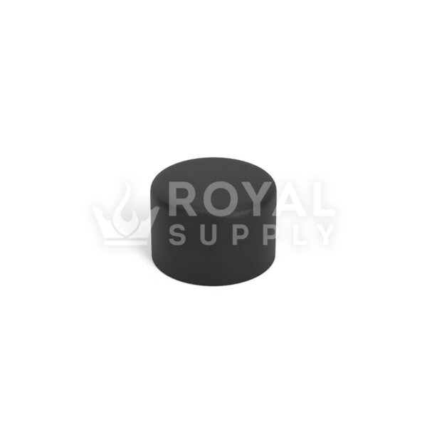 20mm PCR Child Resistant Push Down Cap | Matte Black