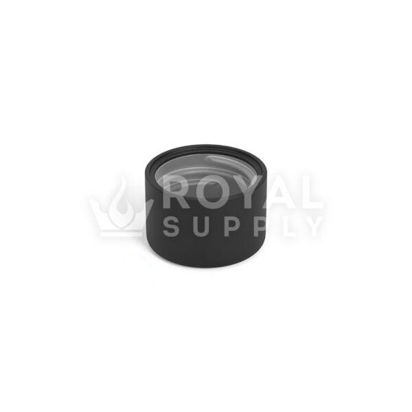 20mm Child Resistant Push Down & Turn Cap | Matte Black