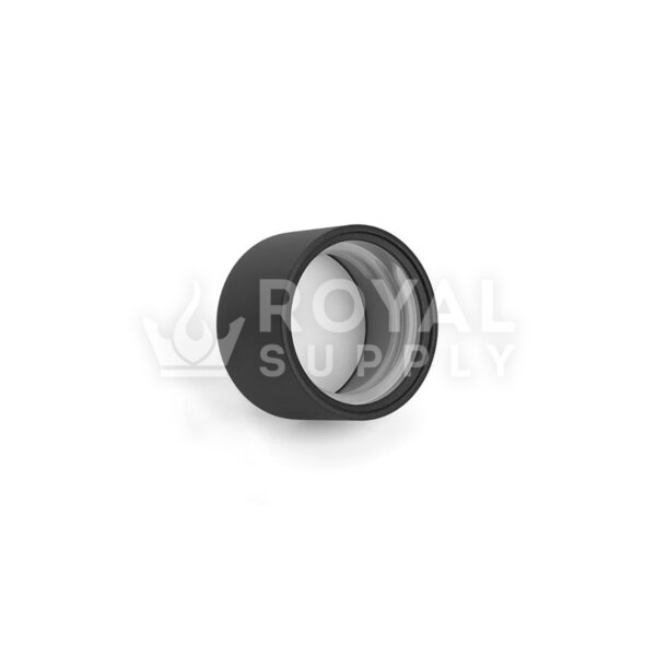 20mm PCR Child Resistant Push Down Cap | Matte Black
