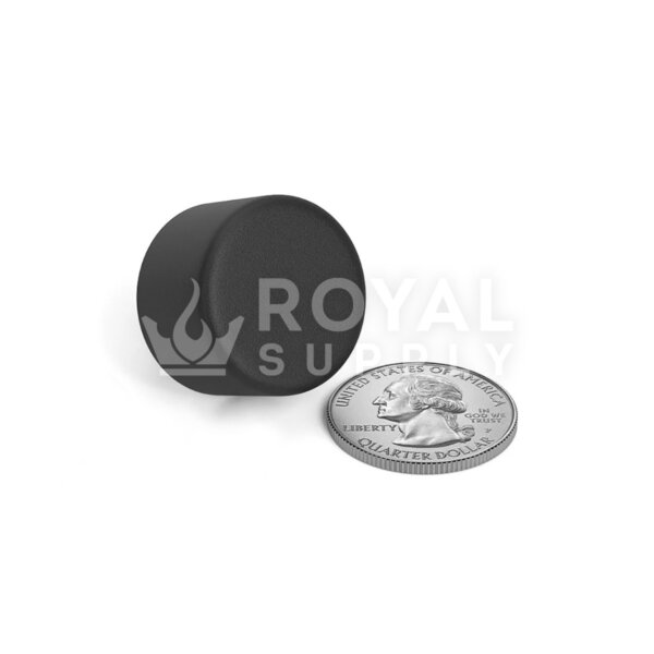 20mm PCR Child Resistant Push Down Cap | Matte Black
