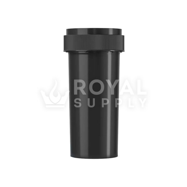 Child Resistant | 30dr Black Reversible Cap Vials, 7g, 190 Count