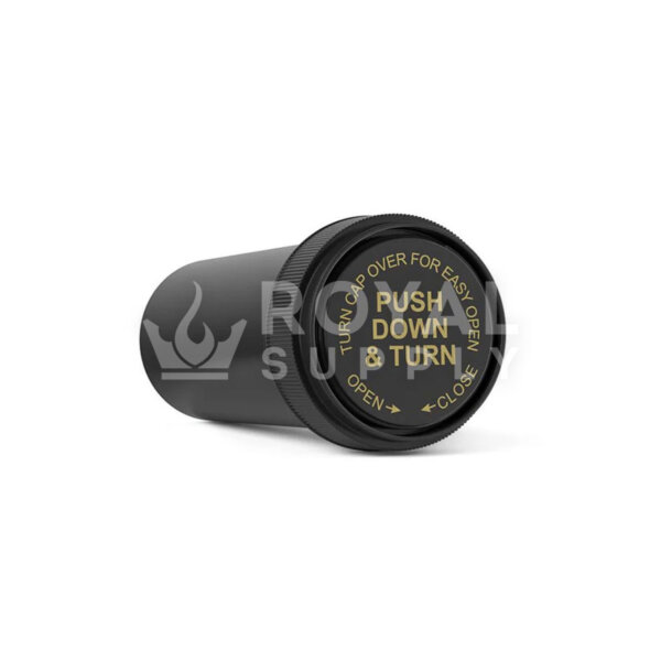 Child Resistant | 30dr Black Reversible Cap Vials, 7g, 190 Count