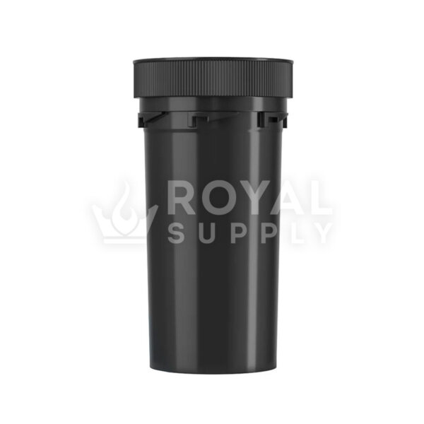 Child Resistant | 40dr Black Reversible Cap Vials, 10g, 150 Count