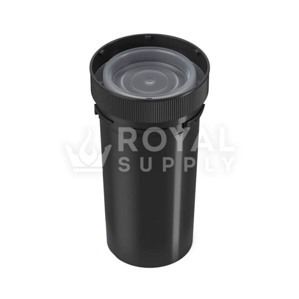 Child Resistant | 40dr Black Reversible Cap Vials, 10g, 150 Count