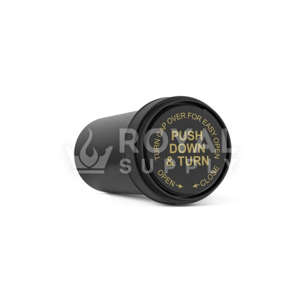 Child Resistant | 40dr Black Reversible Cap Vials, 10g, 150 Count