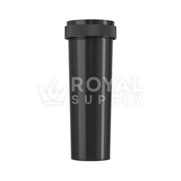Child Resistant | 60dr Black Reversible Cap Vials, 14g, 100 Count