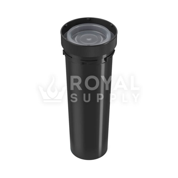 Child Resistant | 60dr Black Reversible Cap Vials, 14g, 100 Count