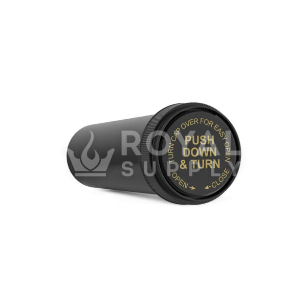 Child Resistant | 60dr Black Reversible Cap Vials, 14g, 100 Count