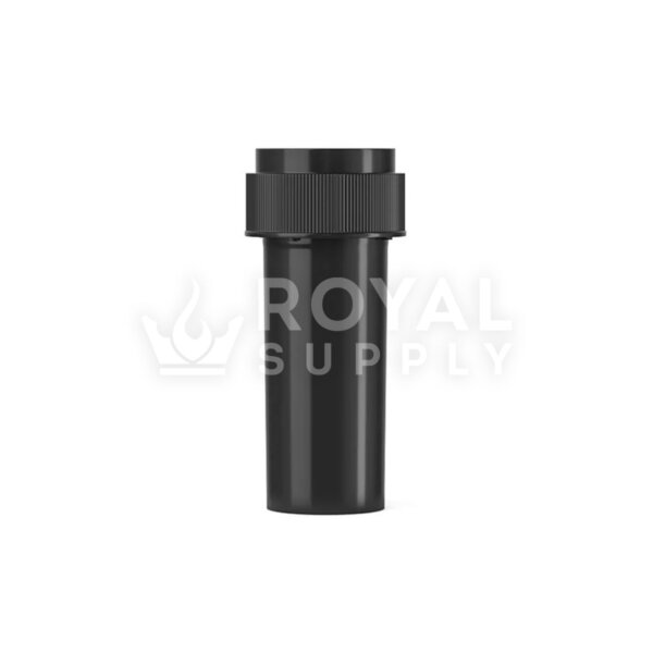 Child Resistant | 8dr Black Reversible Cap Vials, 1g, 410 Count